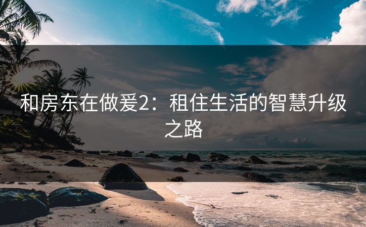 和房东在做爰2：租住生活的智慧升级之路